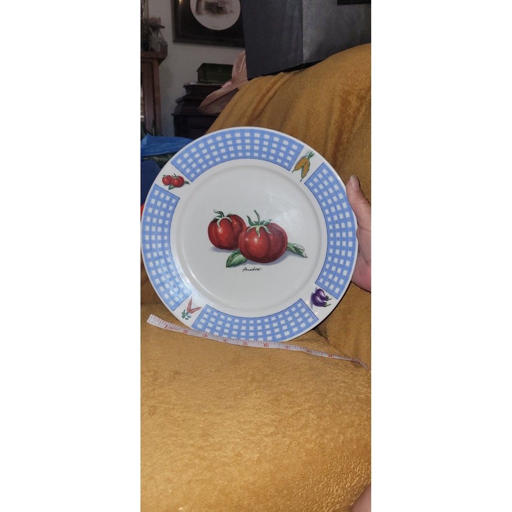 Tabletops Unlimited "Fresh Vegetables" Stoneware Dinner Plate